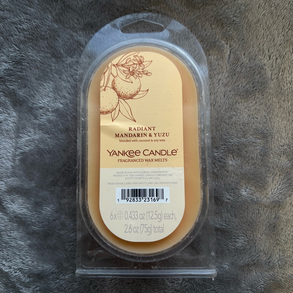 Yankee Candle Radiant Mandarin & Yuzu Wax Melts - Orange Bliss